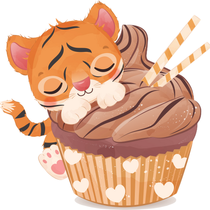 (s275-6) Animal Cupcake
