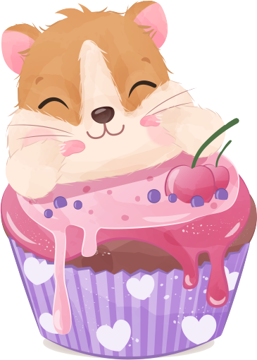 (s275-6-1D) Cupckake Guinea Pig