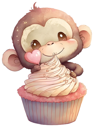 (s275-6) Animal Cupcake