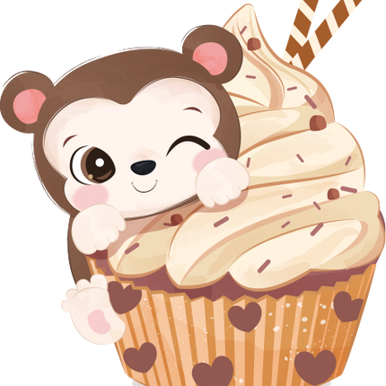 (s275-6) Animal Cupcake