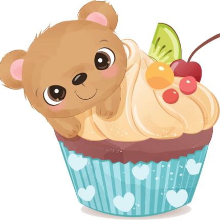 (s275-6) Animal Cupcake