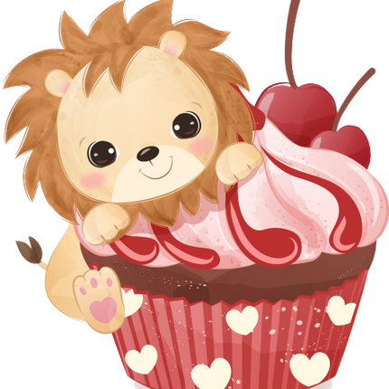 (s275-6) Animal Cupcake