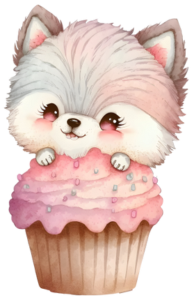 (s275-6) Animal Cupcake