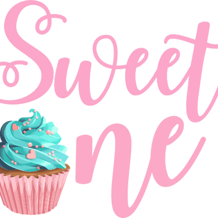 (s275-7) Sweet One 66 Cupcake Style Options
