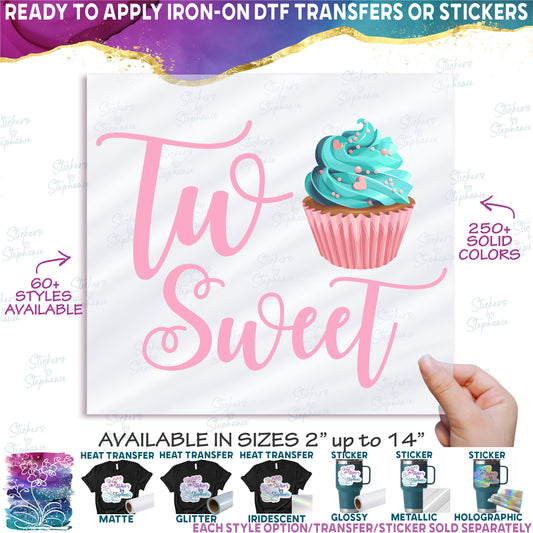 (s275-7) Two Sweet 66 Cupcake Style Options