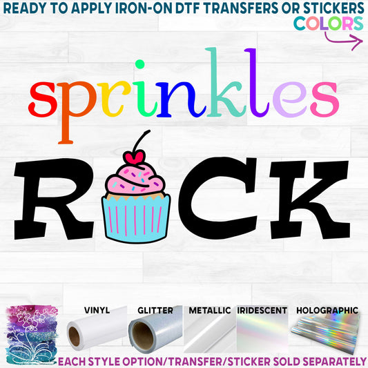 (s275-4B) Sprinkles Rock Cupcake