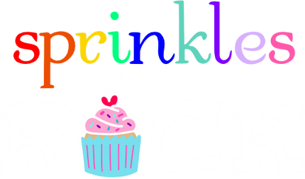 (s275-4B) Sprinkles Rock Cupcake