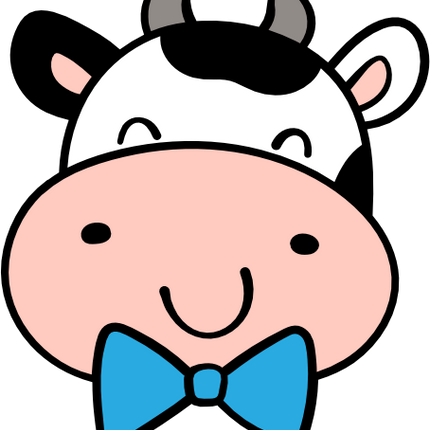 (s278-1-C) Baby Boy Cow Face