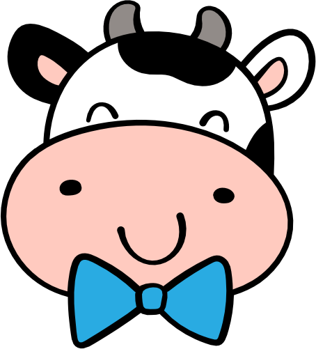(s278-1-C) Baby Boy Cow Face