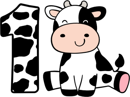 (s278-2-A-2) Baby Cow Number 2 Any Age
