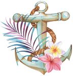 (0280-01-J) Watercolor Anchor