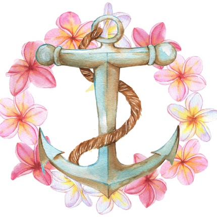 (0280-01-J) Watercolor Anchor