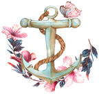(0280-01-J) Watercolor Anchor