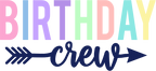 (s280) Birthday Crew Rainbow