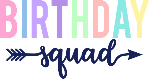 (s280) Birthday Squad Rainbow