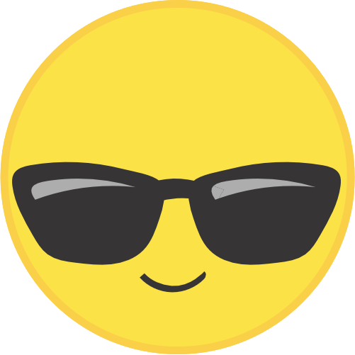 (s283-2-1F) Emoji Smiley Face Sunglasses