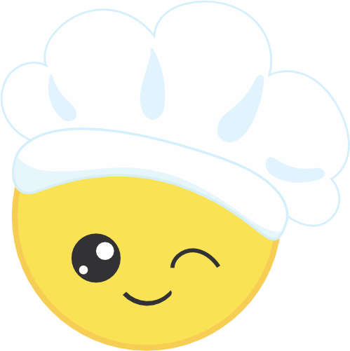 (s283-2-1V) Chef Emoji Face