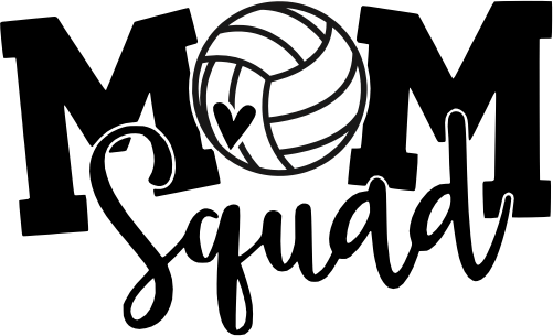 (s285-2E) Volleyball Mom Squad Add Team Name