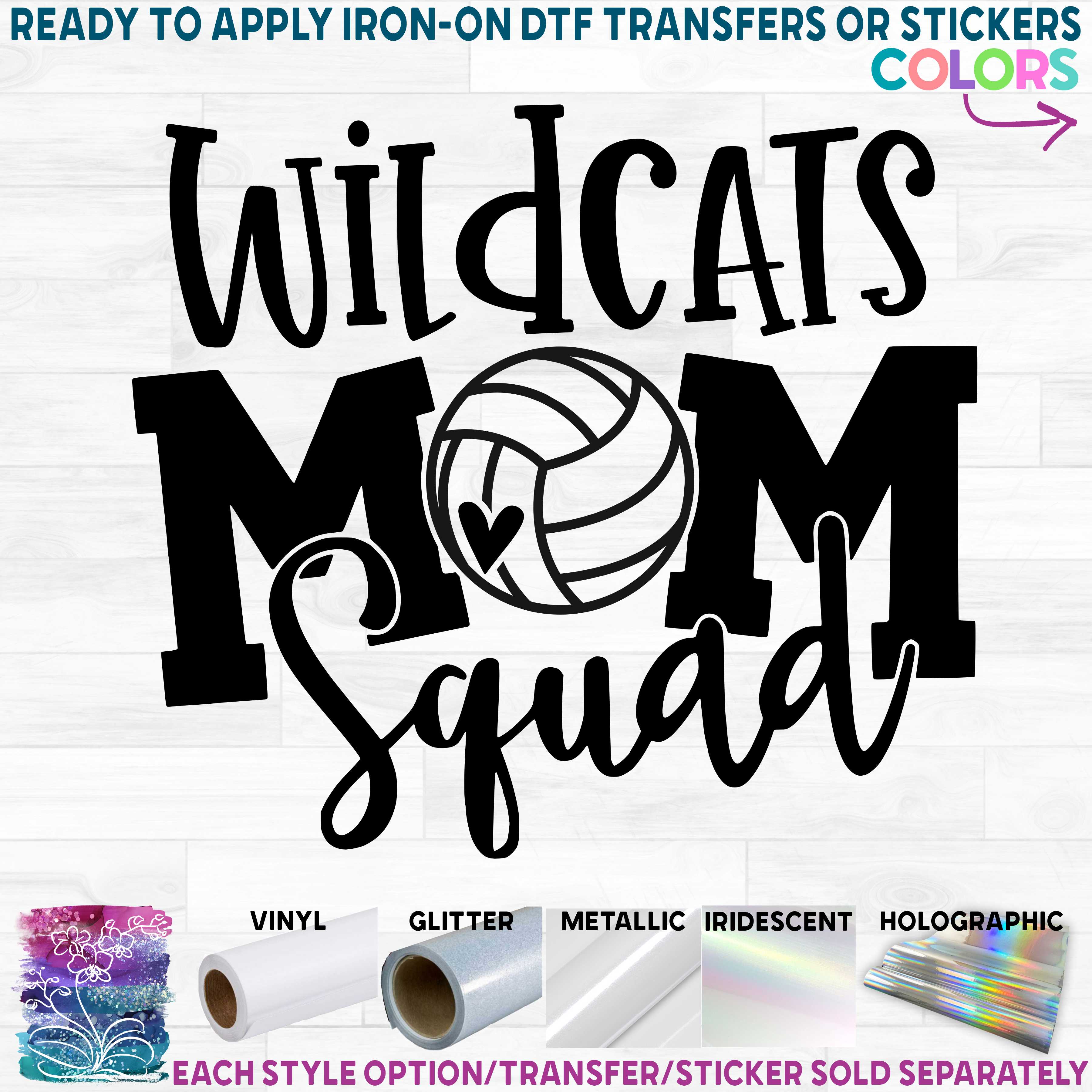 (s285-1C) Volleyball Mom Squad Optional Team Name