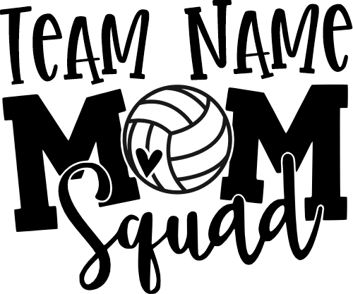 (s285-2E) Volleyball Mom Squad Add Team Name