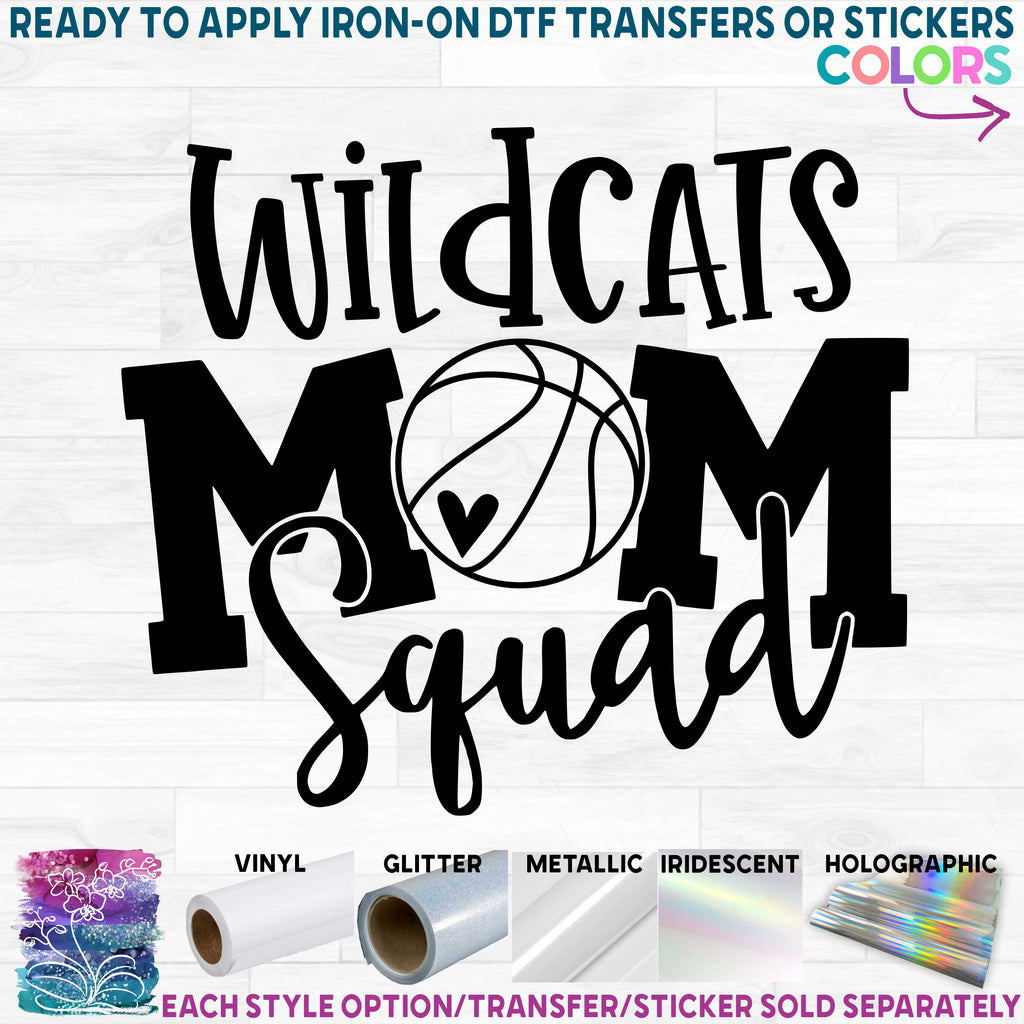 (s285-1D) Basketball Mom Squad Optional Team Name