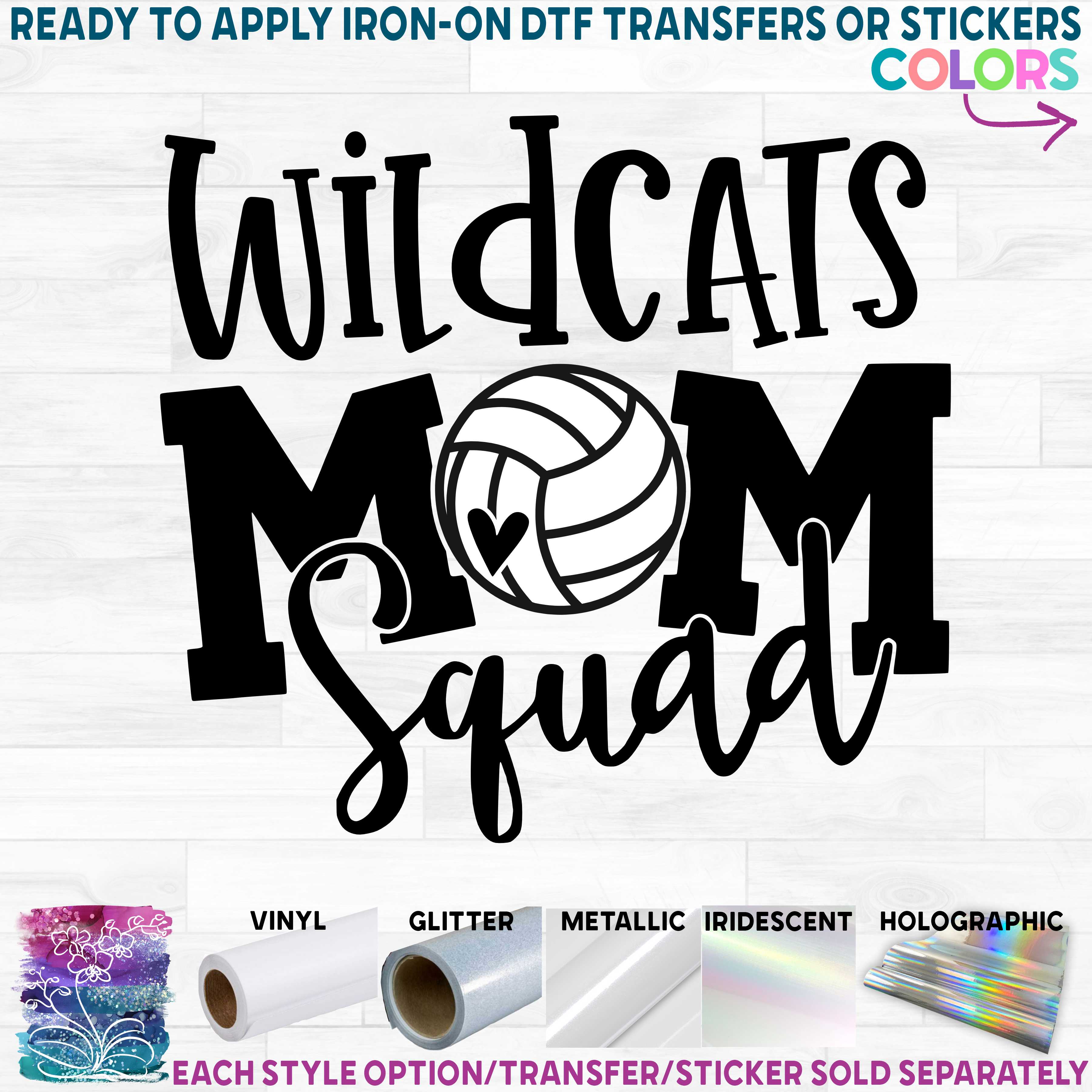 (s285-2E) Volleyball Mom Squad Add Team Name