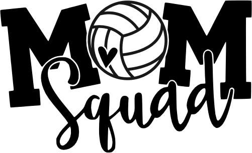 (s285-2E) Volleyball Mom Squad Add Team Name