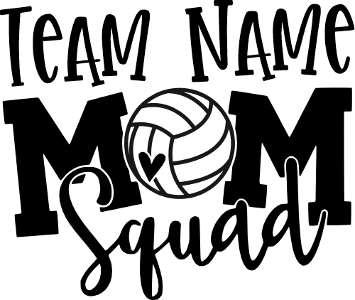 (s285-2E) Volleyball Mom Squad Add Team Name