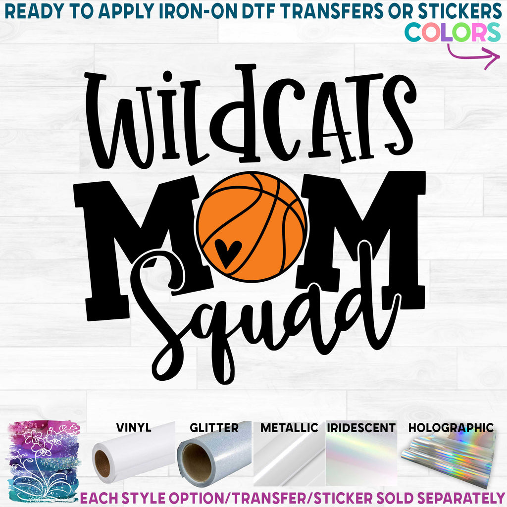 (s285-2F) Basketball Mom Squad Add Team Name