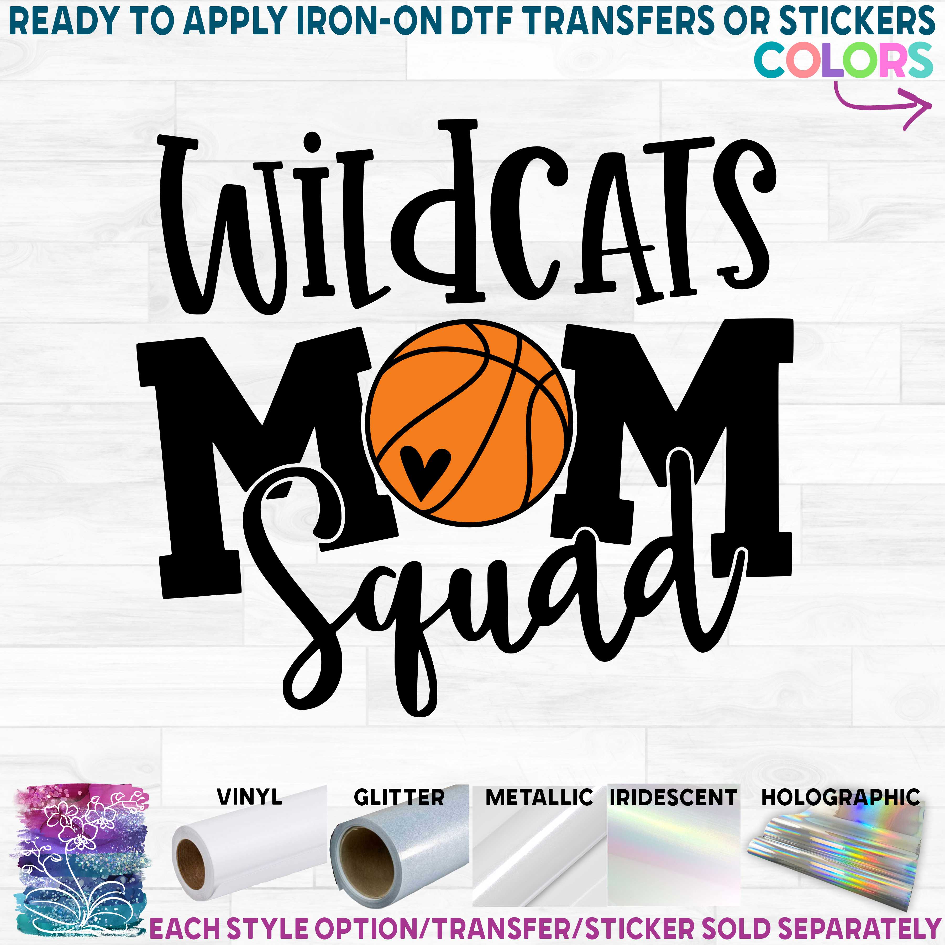 (s285-2F) Basketball Mom Squad Add Team Name
