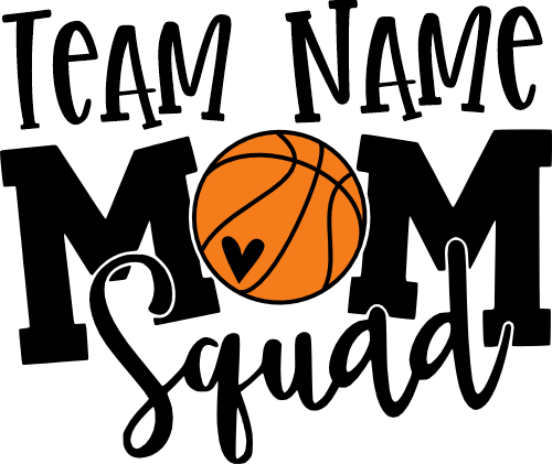 (s285-2F) Basketball Mom Squad Add Team Name