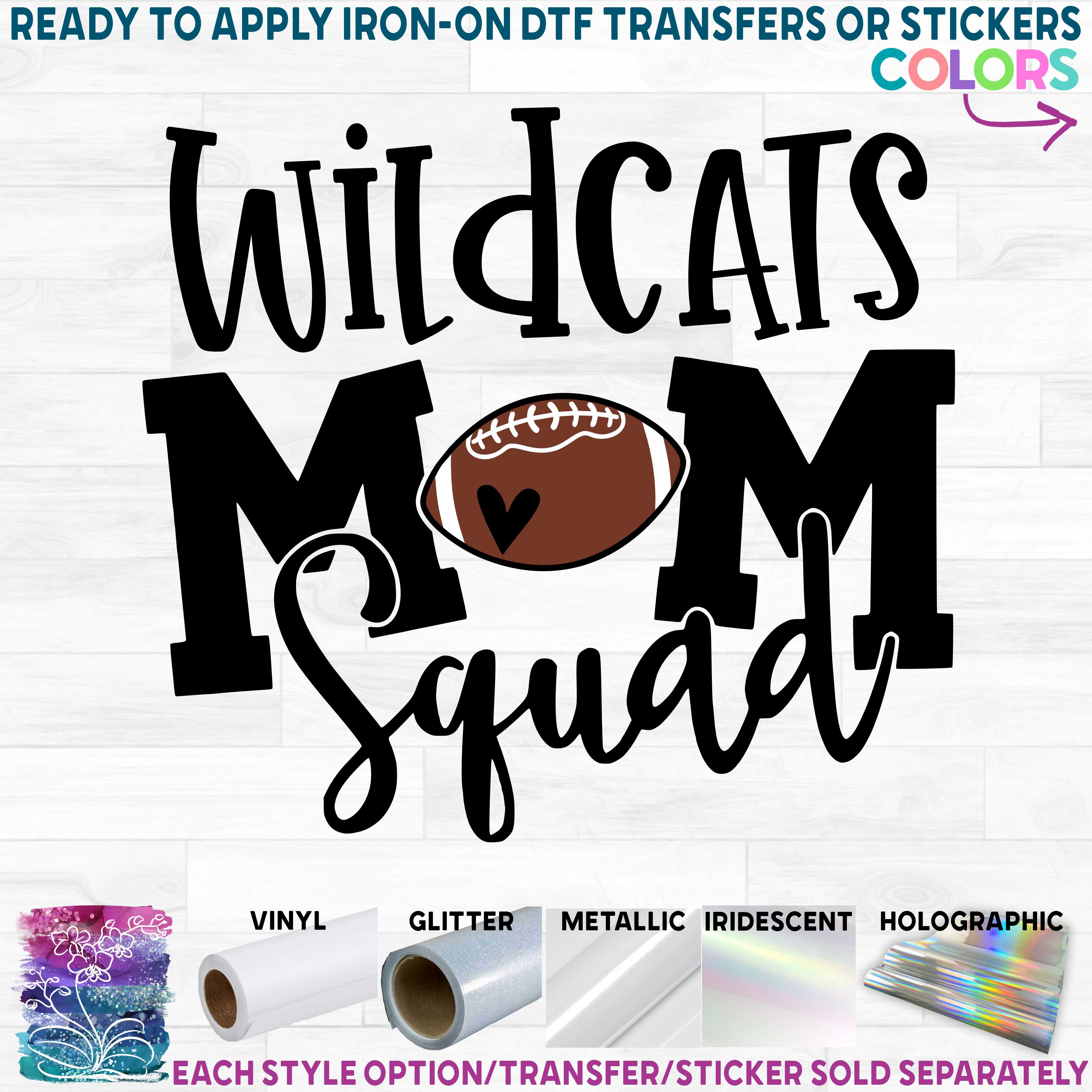(s285-2G) Football Mom Squad Add Team Name