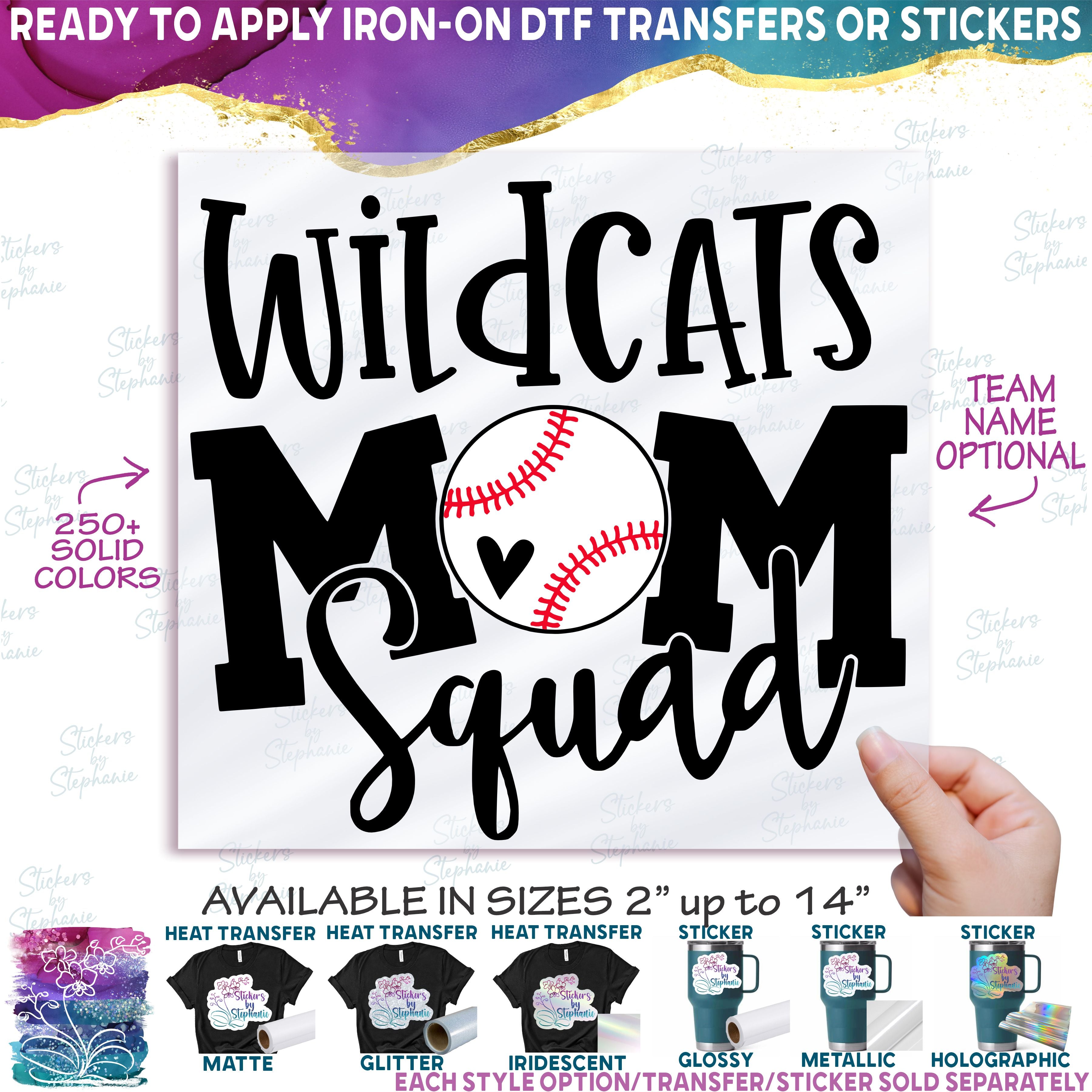 (s285-2A) Baseball Mom Squad Add Team Name