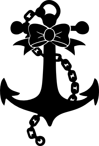 (s028-1-B) Anchor Nautical with Bow