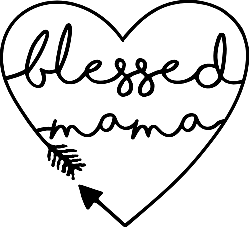 (s293-D) Blessed Mama Heart Arrow