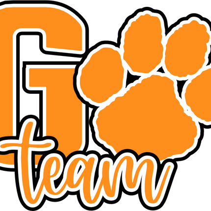 (334-02-C) Go Team Name Tiger Paw