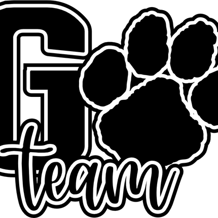 (334-02-C) Go Team Name Tiger Paw