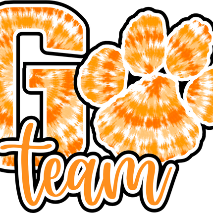 (334-02-C) Go Team Name Tiger Paw