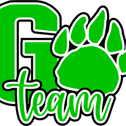 (334-02-D) Go Team Name Bear Paw