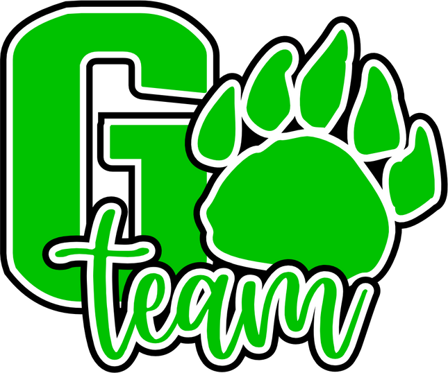 (334-02-D) Go Team Name Bear Paw