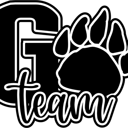(334-02-D) Go Team Name Bear Paw