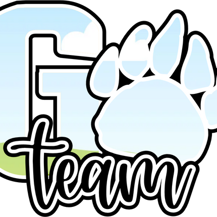 (334-02-D) Go Team Name Bear Paw