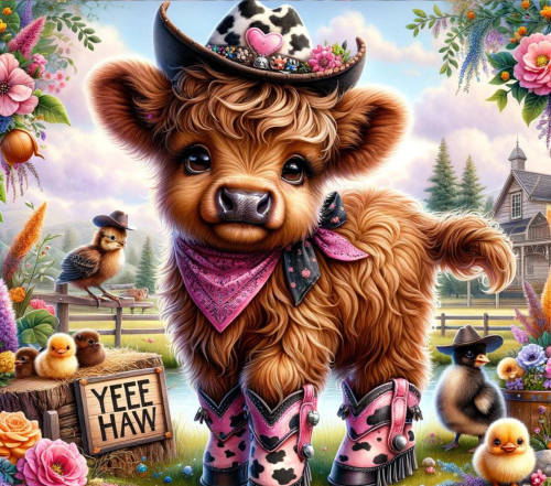 (s003-02-2T) Cow Country Western Yee Haw