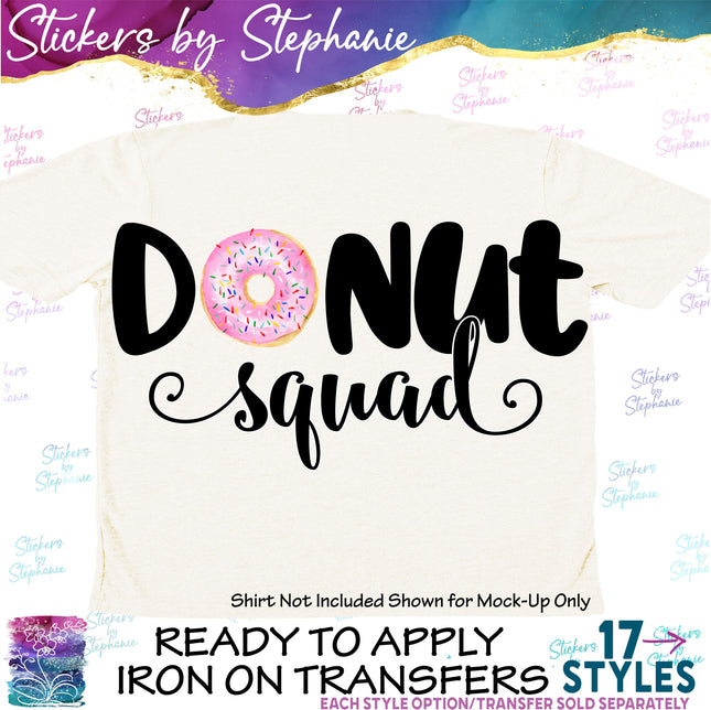 (s3-04-003) Donut Squad Iron-On Transfer