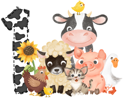 (s003-7-A)  Farm Animals 1, 2 Any Age