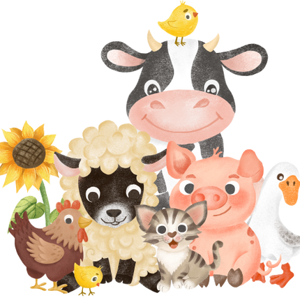 (s003-7-A)  Farm Animals 1, 2 Any Age