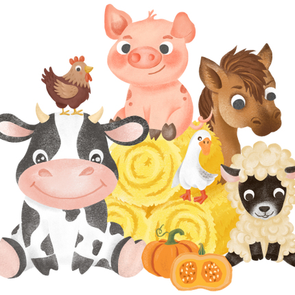 (s003-7-B)  Farm Animals 1, 2 Any Age