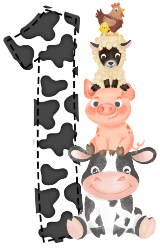 (s003-7-E)  Farm Animals 1, 2 Any Age