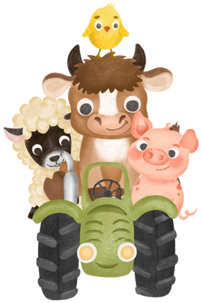 (s003-07-F)  Farm Animals 1, 2 Any Age