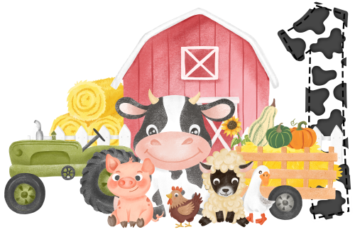 (s003-07-G)  Farm Animals 1, 2 Any Age